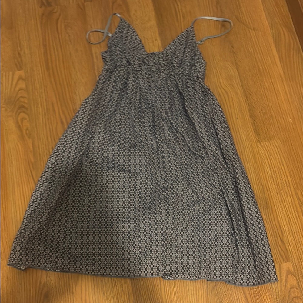 Stylish Blue Patterned Dress